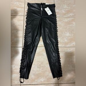 Zara faux leather pants